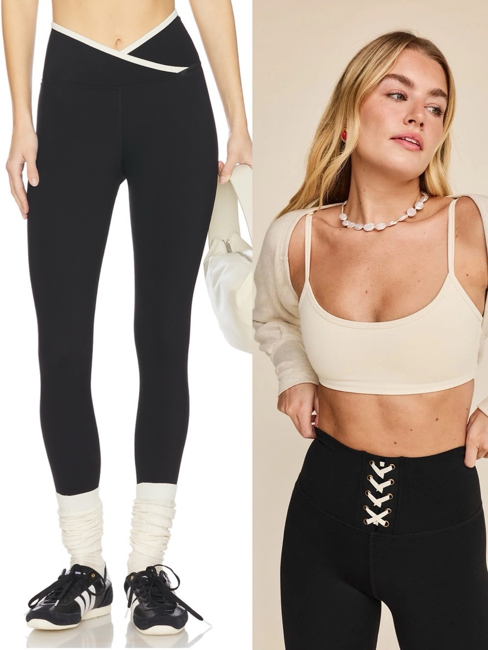 Strut This Cher Sports Bra and Rae Bi Color Ankle Legging SET